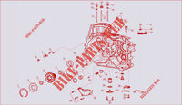 MOTORGEHAUSE TEILE RECHTS für Royal Enfield CLASSIC 500 REDDITCH